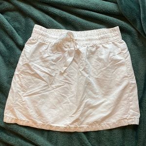 J.Crew pull on white cotton skirt